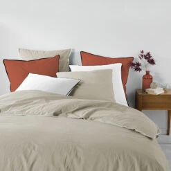 Drap Housse Coton Lavé Linette Lin -Lematelas Soldes Boutique drap housse linette lin
