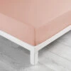 Drap Housse Coton Lavé Linette Rose