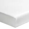 Drap Housse Bébé Blanc Percale Bonnet 15 Cm