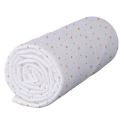 Lot De 2 Draps Housses Bébé En Jersey Bio Orange Poterie Imprimé Renard -Lematelas Soldes Boutique drap housse renard fond blanc