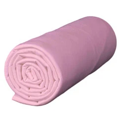 Lot De 2 Draps Housses Bébé Jersey Bio Blanc Et Rose -Lematelas Soldes Boutique drap housse rose layette fond blanc 1