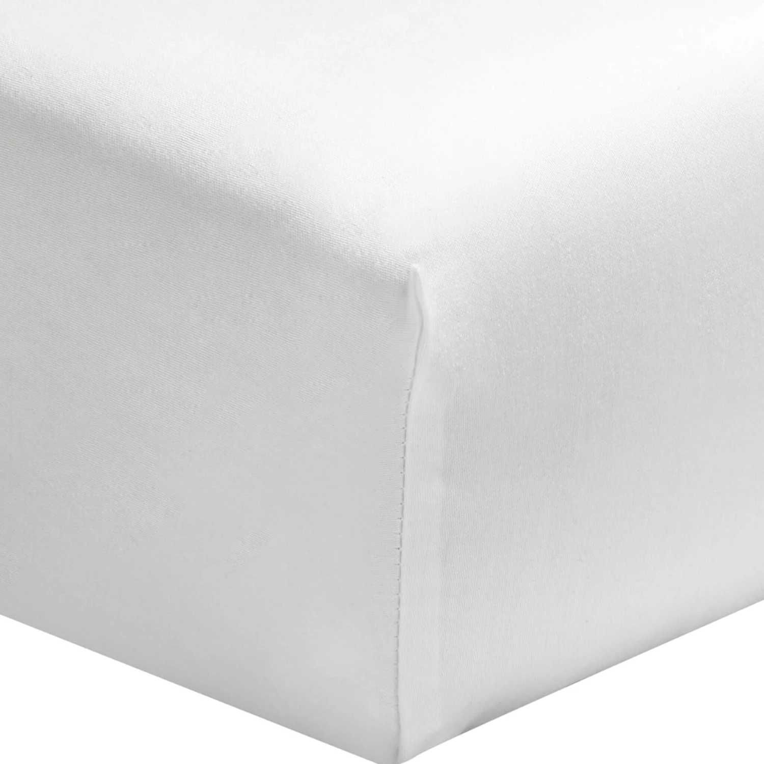 Drap Housse TPR Percale Blanc Bonnet 30 Cm 2 Drap Housse TPR Percale Blanc Bonnet 30 Cm – Image 2
