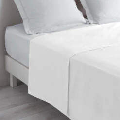 Drap Plat Biolina En Coton Biologique -Lematelas Soldes Boutique drap plat biolina blanc ambiance