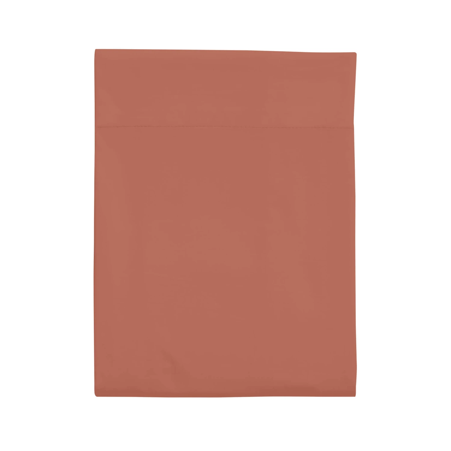 Drap Plat 100% Coton Terracotta 1 Drap Plat 100% Coton Terracotta
