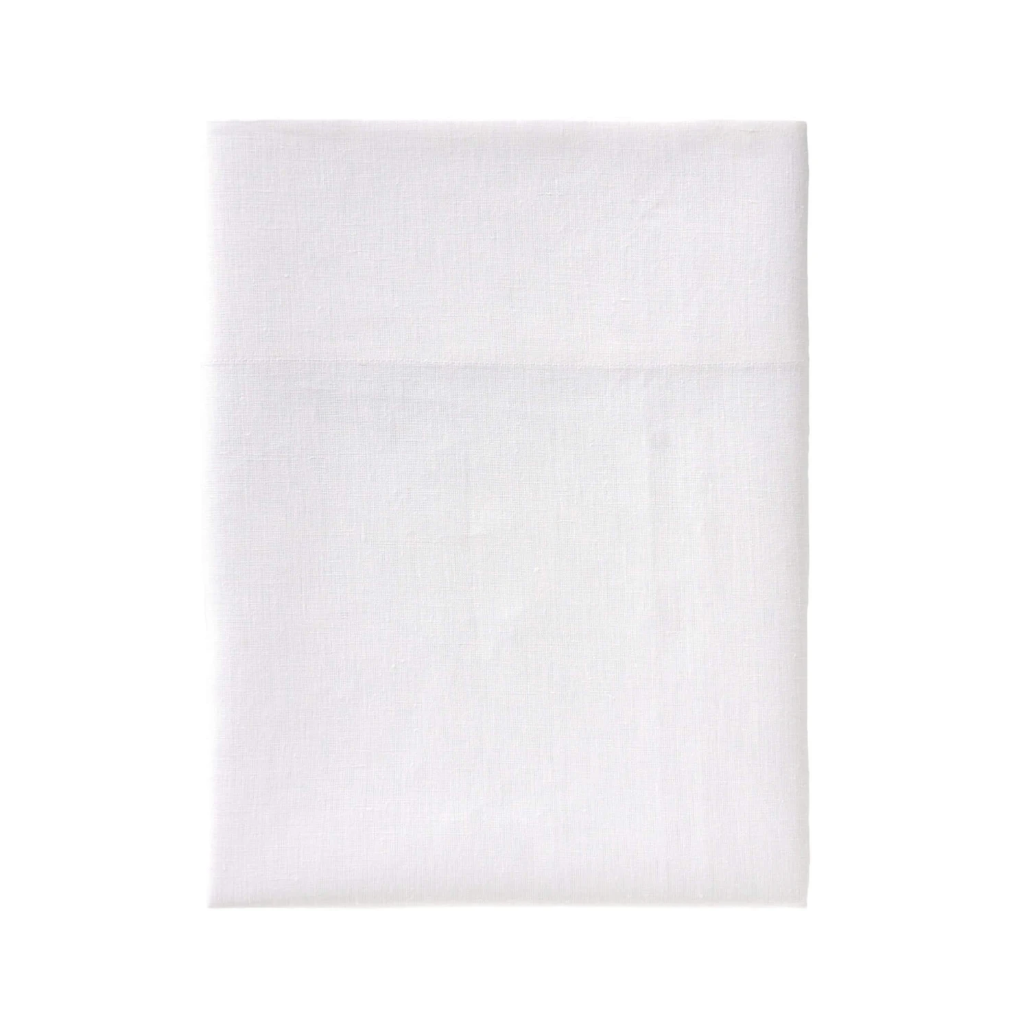 Drap Plat Blanc 100% Lin 1 Drap Plat Blanc 100% Lin