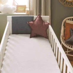 Alèse Bébé Imperméable En Coton 90x75cm -Lematelas Soldes Boutique draphoussealeseblancambiance 5