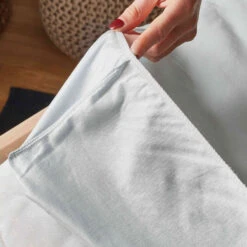 Lot De 2 Draps Housses Bébé + Alèses 2 En 1 Coton Imperméable Blanc Et Gris -Lematelas Soldes Boutique draphoussealesegris1 2