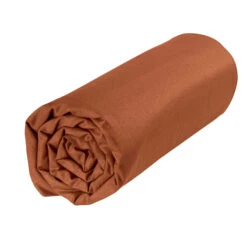 Drap Housse Bébé 100% Coton Bio 60x120 -Lematelas Soldes Boutique draps housses coton bio rouille fond blanc