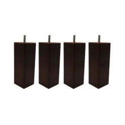 4 Pieds Carrés Bois Wengué