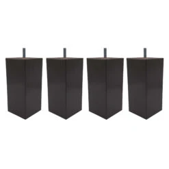 4 Pieds Carrés Bois Taupe