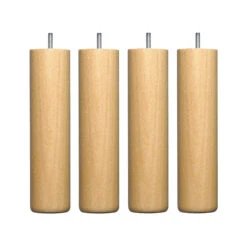 4 Pieds Cylindriques Bois -Lematelas Soldes Boutique dtlmcy55250be00x4 fond blanc 1 3