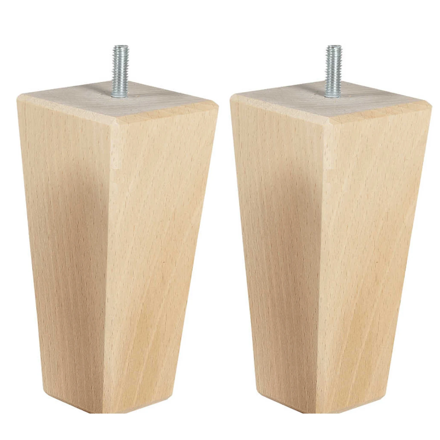 6 Pieds Fuseau Tronqué Bois Naturel 15 Cm 2 6 Pieds Fuseau Tronqué Bois Naturel 15 Cm – Image 2