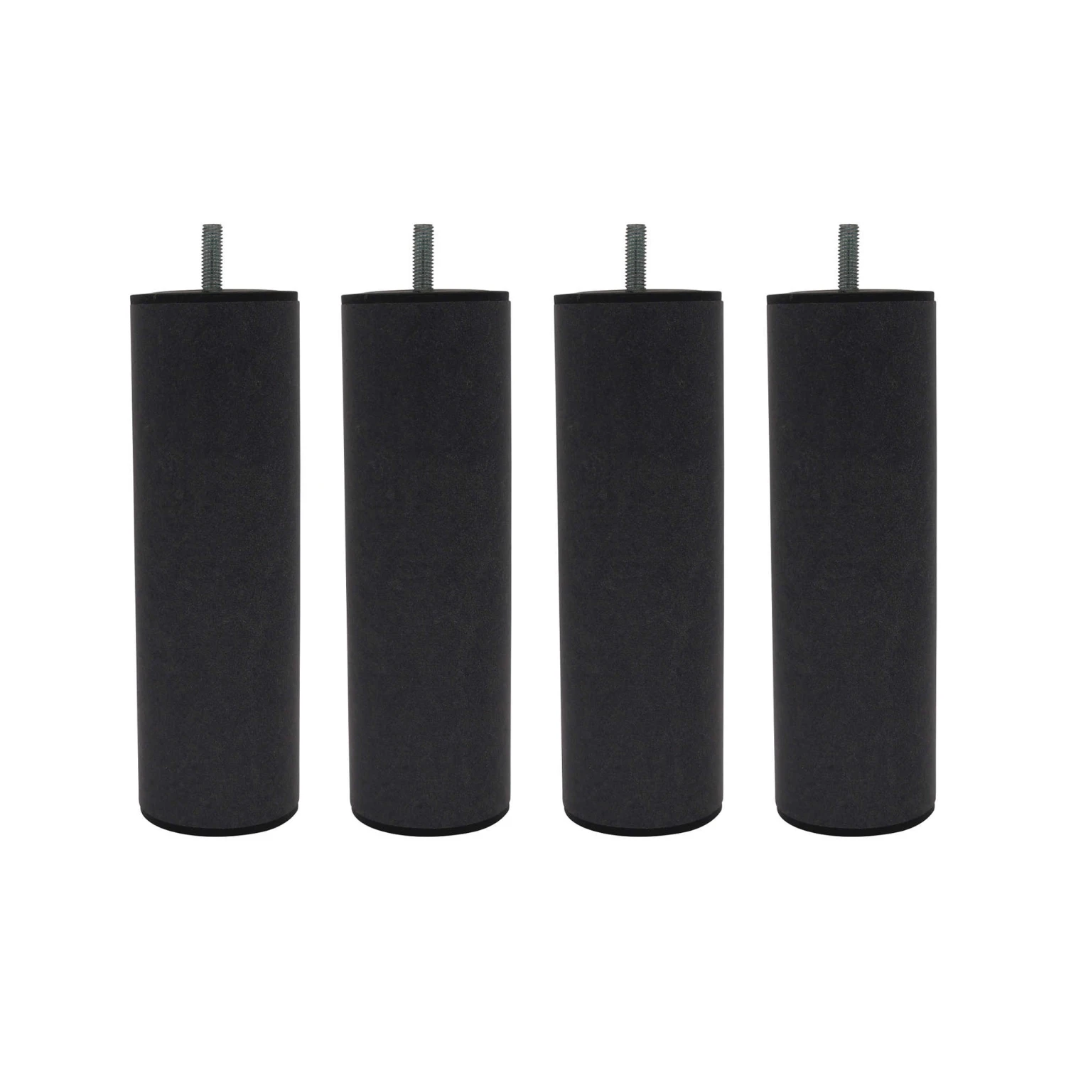 4 Pieds Cylindriques Métal Graphite 2 4 Pieds Cylindriques Métal Graphite – Image 2