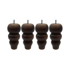 4 Pieds Romantique Bois 17 Cm -Lematelas Soldes Boutique dtlmro80170be01x4 fond blanc