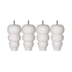 4 Pieds Romantique Bois 17 Cm