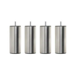 4 Pieds Cylindriques Inox