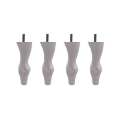 4 Pieds Louis XV Bois 15 Cm -Lematelas Soldes Boutique dtlmxv53150be05x4 fond blanc