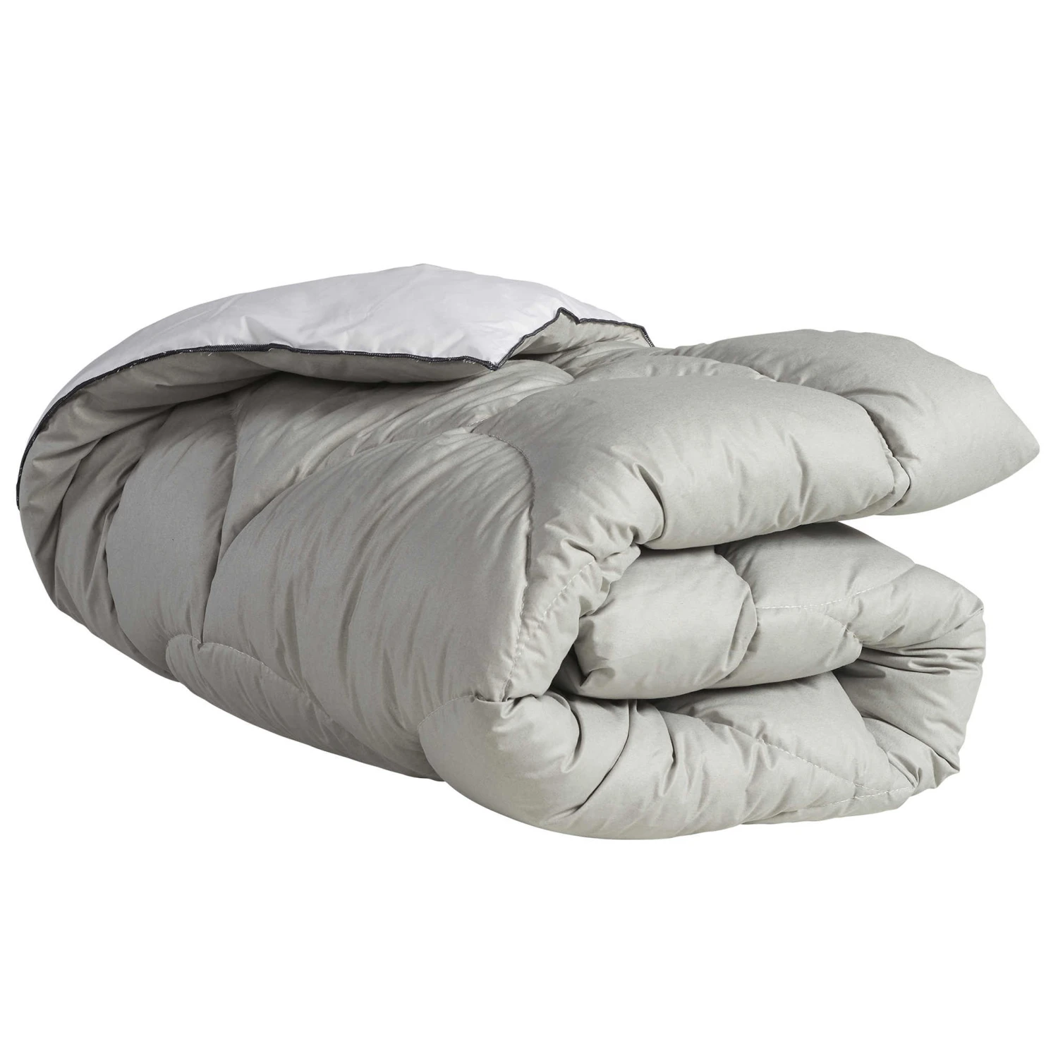 Édredon Gonflant Bicolore Blanc-gris Terre De Nuit 1 Édredon Gonflant Bicolore Blanc-gris Terre De Nuit