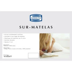 Surmatelas Simmons Quiétude 9 Surmatelas Simmons Quiétude -Lematelas Soldes Boutique encart surmatelas 1