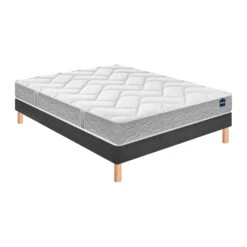 Ensemble Matelas Bultex Primo, Sommier Vigoroso Et Pieds Back To Basics