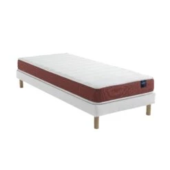 Ensemble Matelas Couchage Latex, Sommier Lune Et Pieds Crépuscule 400 - SOMEO -Lematelas Soldes Boutique ens crepuscule 400 niagara 90x 3 4 fond blanc