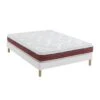 Ensemble Matelas 100% Latex, Sommier Constellation Et Pieds Crépuscule 600 - SOMEO
