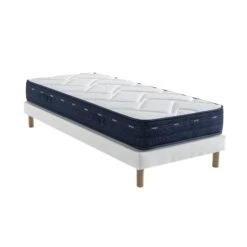 Ensemble Matelas Ressorts Et Mémoire De Forme, Sommier Lune Et Pieds Rêve 500 - SOMEO -Lematelas Soldes Boutique ens reve 500 niagara 90x 3 4 fond blanc