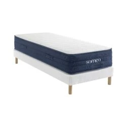 Ensemble Matelas Ressorts, Latex Et Mémoire De Forme, Sommier Constellation Et Pieds Rêve 700 - SOMEO -Lematelas Soldes Boutique ens reve 700 rio grande 90x 3 4 fond blanc