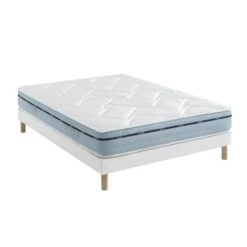 Ensemble Matelas Mémoire De Forme, Sommier Lune Et Pieds Songe 500 - SOMEO