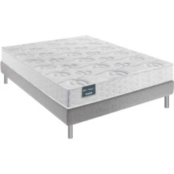 Ensemble Dunlopillo 100% Latex 7 Zones 18cm LAVANDE, Matelas, Sommier, Pieds