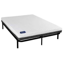 Ensemble Matelas Mousse Tranquillité + Cadre à Lattes