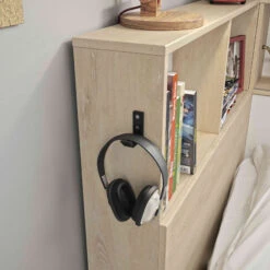 Lit Tiroir Enfant En Bois Avec Rangements Imitation Châtaignier Naturel 90x200 - LT5060 -Lematelas Soldes Boutique erwan ambiance 1