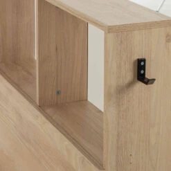 Lit Tiroir Enfant En Bois Avec Rangements Imitation Châtaignier Naturel 90x200 - LT5060 -Lematelas Soldes Boutique erwan ambiance 3