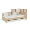 Lit Tiroir Enfant En Bois Avec Rangements Imitation Châtaignier Naturel 90x200 - LT5060