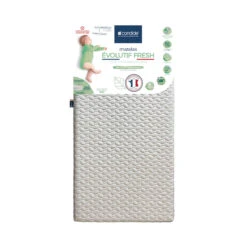 Candide Matelas Bébé Déhoussable EVOLUTIF FRESH