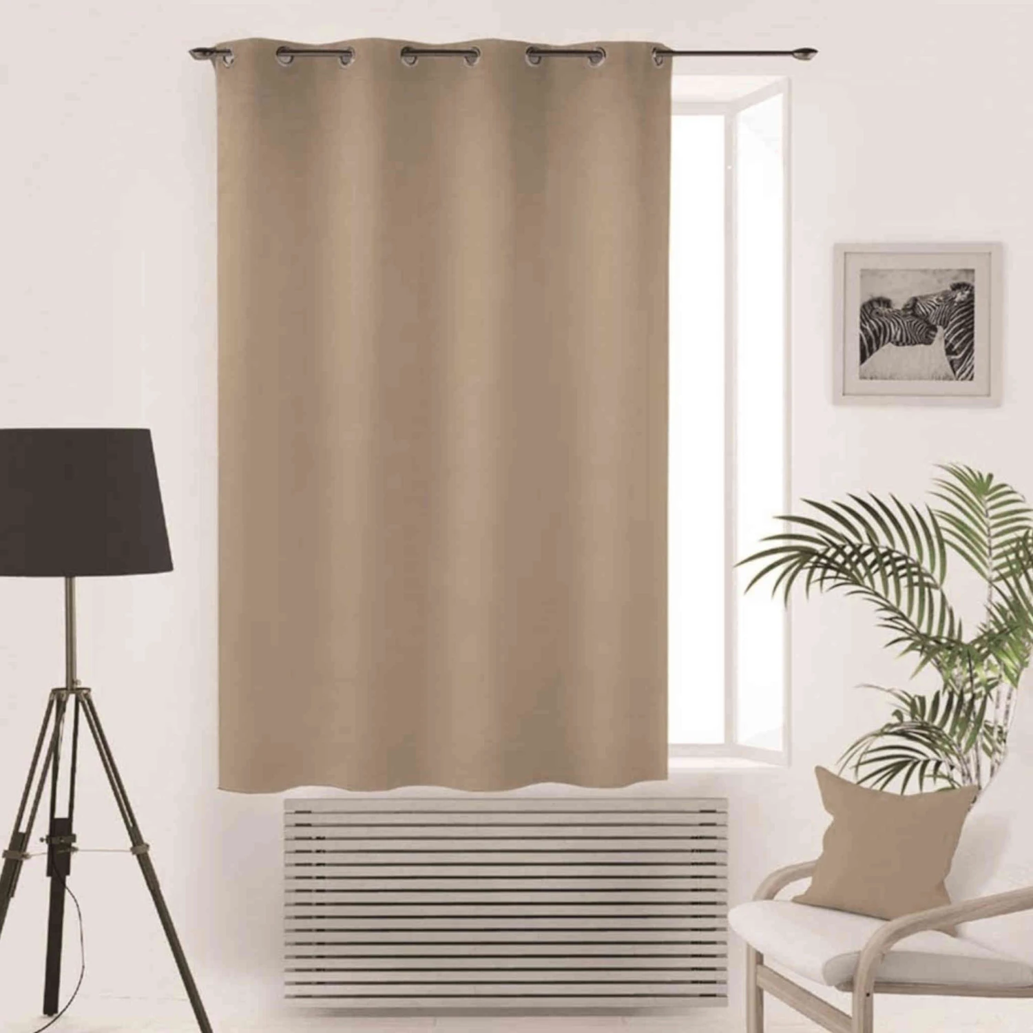 Rideau Occultant à œillets Flash Naturel 2 Rideau Occultant à œillets Flash Naturel – Image 2