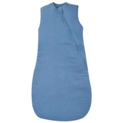 Gigoteuse Bébé Hiver Double Gaze De Coton Bio 6/24 Mois -Lematelas Soldes Boutique gigoteuse bleu gris fond blanc 2