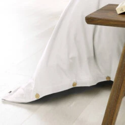 Housse De Couette Flanelle Blanc -Lematelas Soldes Boutique hc candice blanc finition