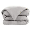Housse De Couette Double Gaze De Coton Gris