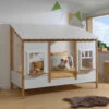 Lit Cabane Enfant En Bois Blanc 90x200 Cm - LT2050