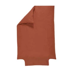 Housse De Couette Bébé 100% Coton Bio 100x140 -Lematelas Soldes Boutique housse de couette brique fond blanc