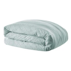 Housse De Couette 100% Coton Broderie Anglaise -Lematelas Soldes Boutique housse de couette jeanne bleu craie fond blanc