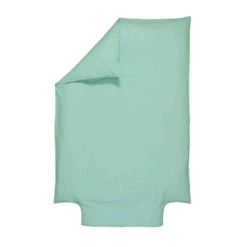 Housse De Couette Bébé 100% Coton Bio 100x140 -Lematelas Soldes Boutique housse de couette turquoise fond blanc