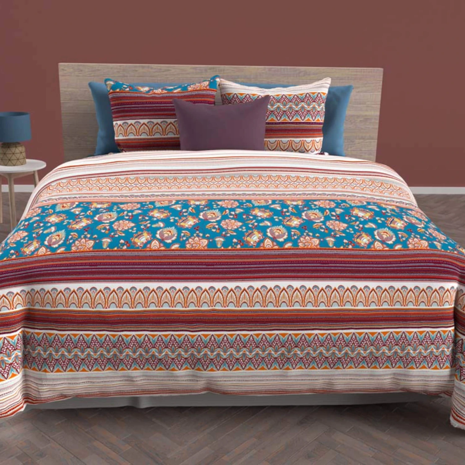 Parure De Lit Jaipur Bleu 1 Parure De Lit Jaipur Bleu