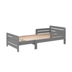 Lit évolutif Enfant En Bois Gris 90x140/200 Cm - LT2038-1 -Lematelas Soldes Boutique jumper gris fond blanc 3 1