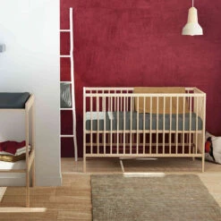 Lit Bébé En Bois Massif 60x120 8 Lit Bébé En Bois Massif 60x120 -Lematelas Soldes Boutique lit bebe fixe hetre webaby 60x120 ambiance 1