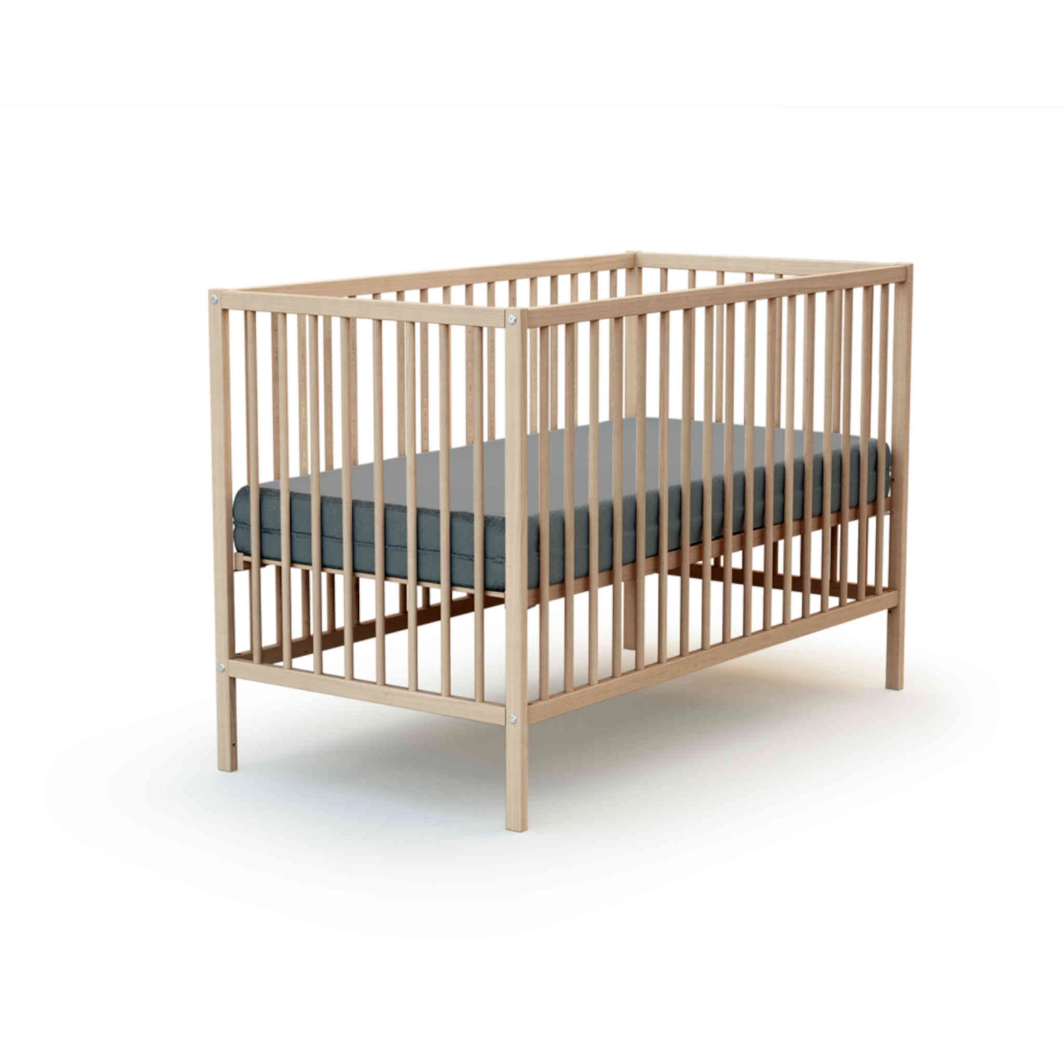 Lit Bébé En Bois Massif 60x120 2 Lit Bébé En Bois Massif 60x120 – Image 2