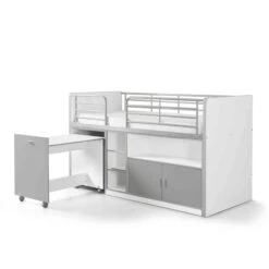 Lit Compact Enfant 90x200 Cm -Lematelas Soldes Boutique lit bonny 91 gris fond blanc