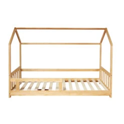 Lit Cabane Enfant En Bois 90x190 - LT17003 -Lematelas Soldes Boutique lit cabane en bois massif