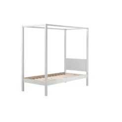 Lit Avec Cadre En Bois Blanc - Terre De Nuit 7 Lit Avec Cadre En Bois Blanc - Terre De Nuit -Lematelas Soldes Boutique lit cadre blanc 4